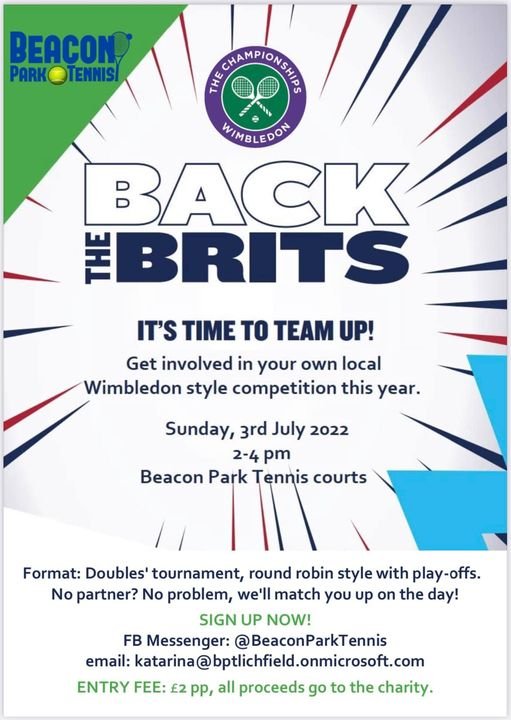 Wimbledon doubles competition coming to Beacon Park Tennis courts in July