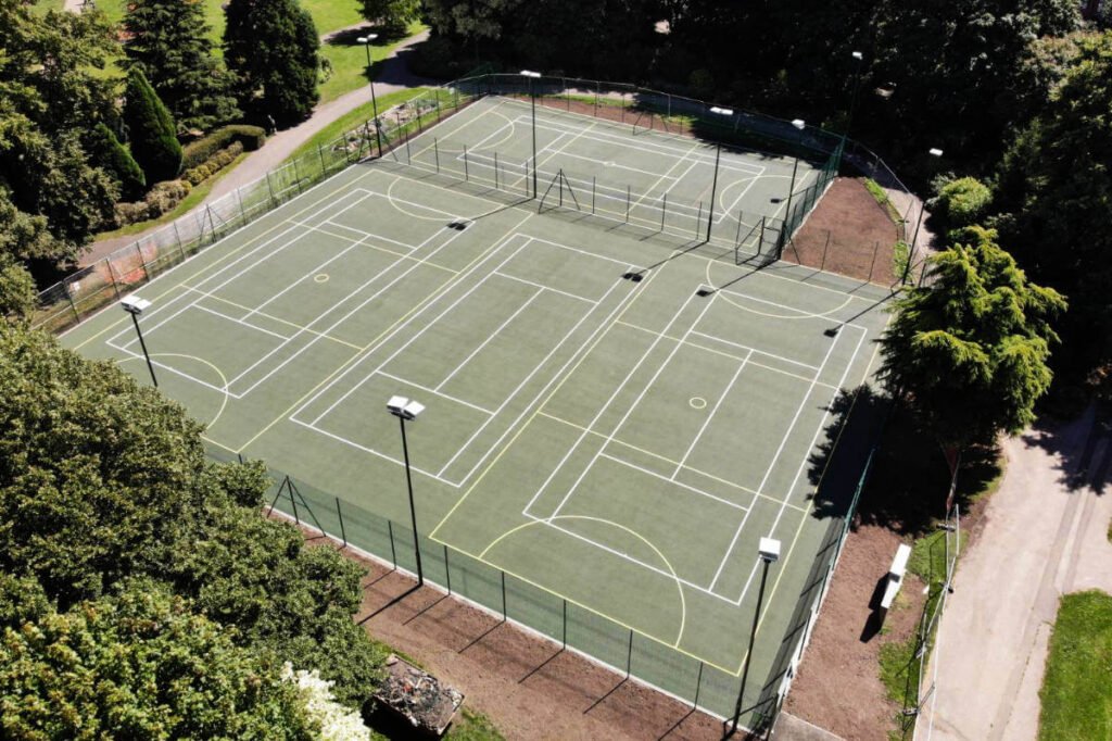 Beacon Park Tennis Courts July 2020 Drone Medium